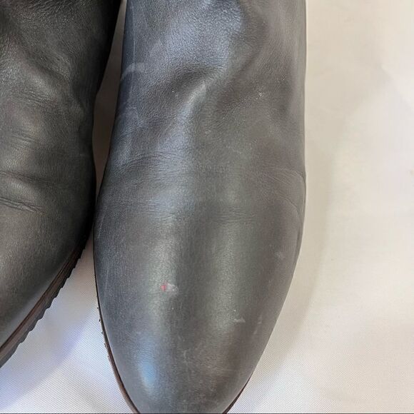 Designer Lorenzo Banfi Quilted Leather Snakeskin Slip On Boot Ankle Brown Sz 8.5 - Picture 9 of 12